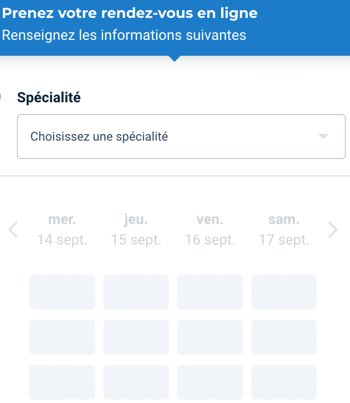 Prendre rdv à la clinique des salins via doctolib